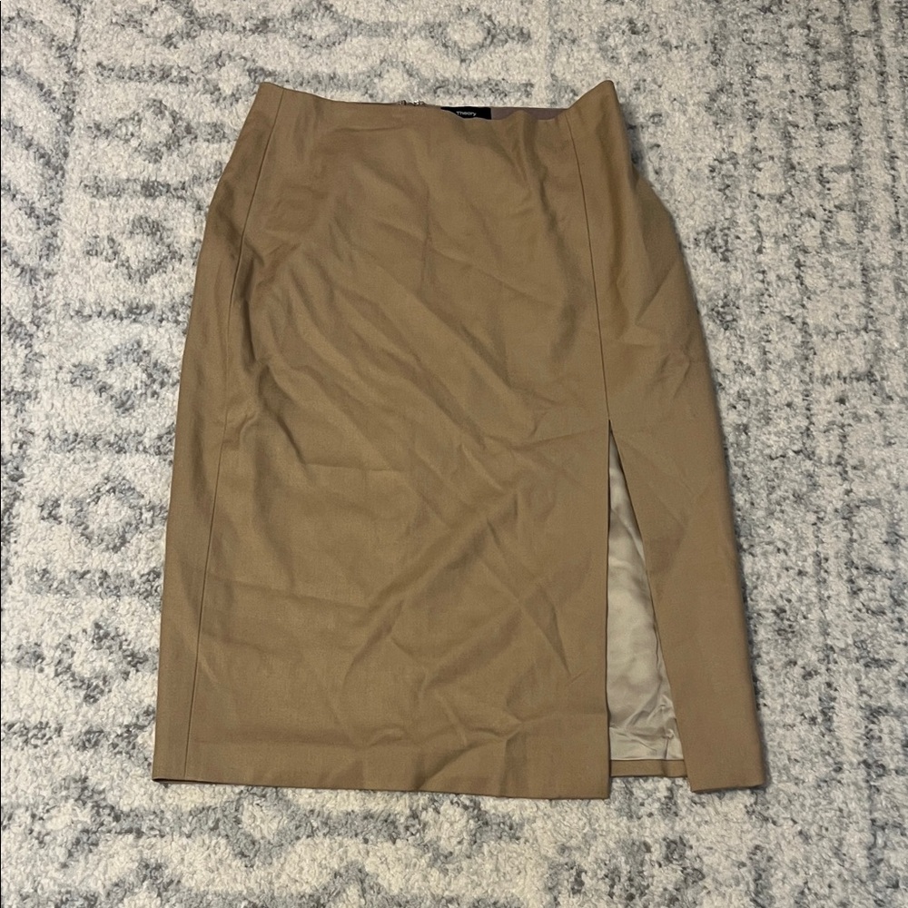Theory Tan Pencil Skirt